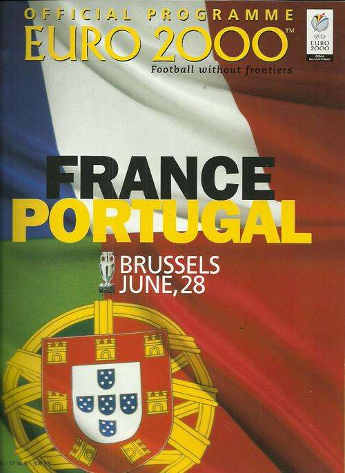 France v Portugal 2000 Euro Cup Semi Final Official Programme