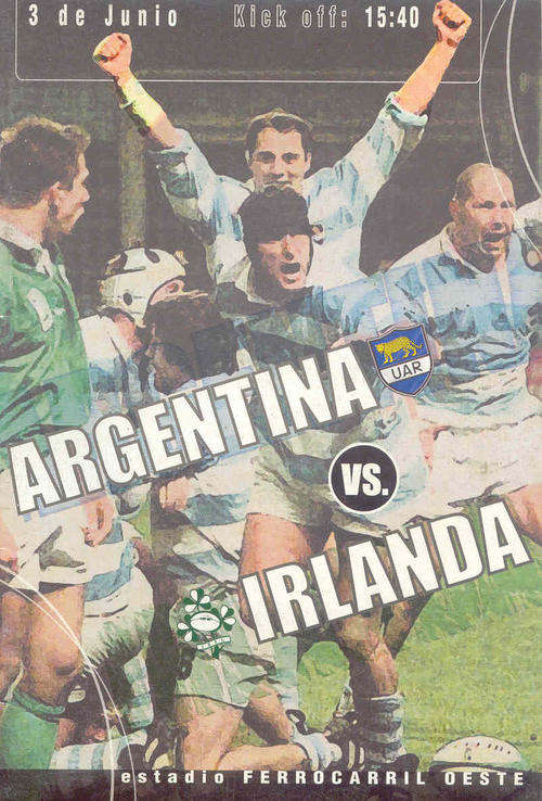 Argentina v Ireland 2000 Test Match Programme