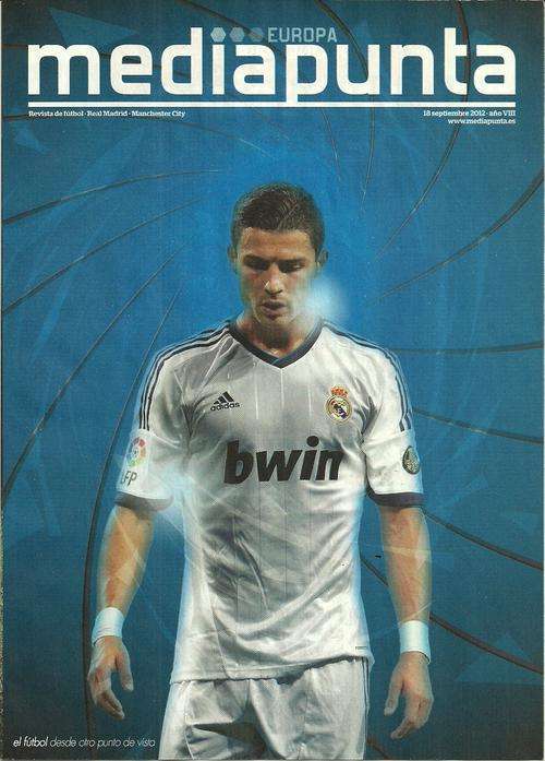 Real Madrid v Manchester City 2012/13 UEFA Champions League Group Stage Match Programme