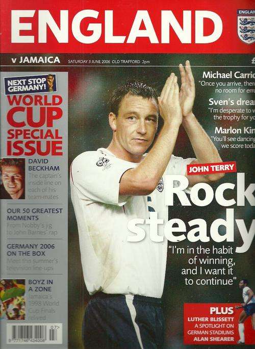 England v Jamaica 2006 International Friendly Match Programme