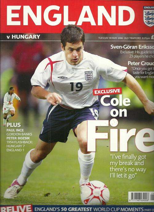 England v Hungary 2006 International Friendly Match Programme
