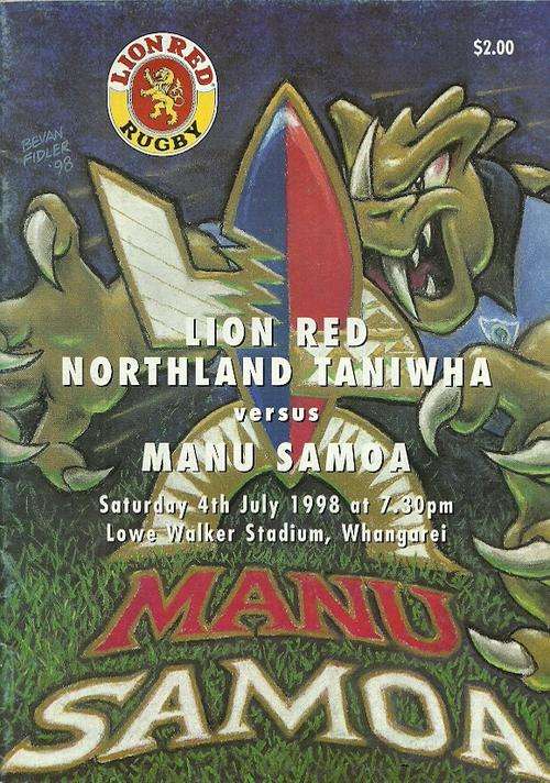 Northland Taniwha v Samoa 1998 Tour Match Programme