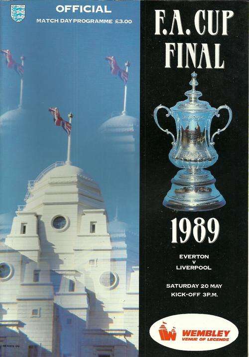 Everton vs Liverpool 1989 FA Cup Final Official Programme ( Rare )