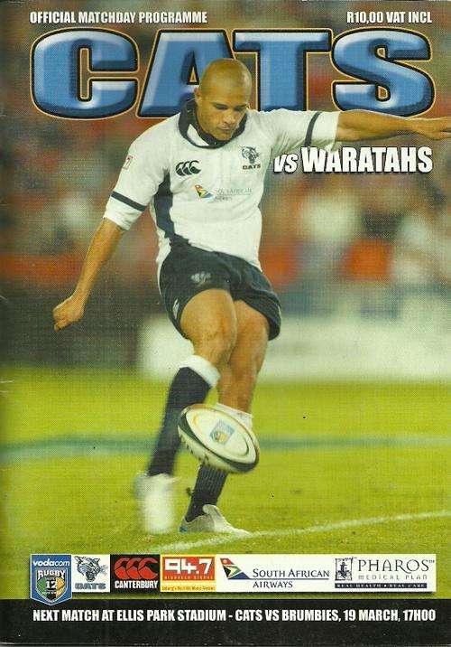 Cats v Waratahs 2005 Super 12 Match Programme