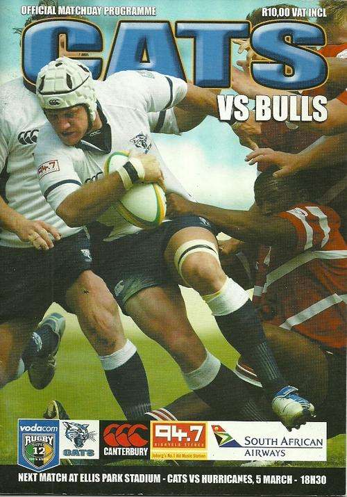 Cats v Bulls 2005 Super 12 Match Programme