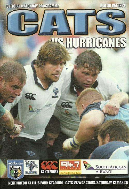 Cats v Hurricanes 2005 Super 12 Match Programme