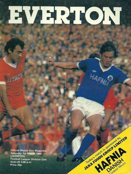 Everton v Liverpool 1979/80 English League Divison 1 Match Programme
