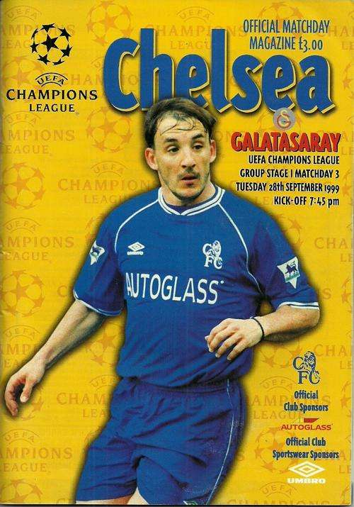 Chelsea v Galatasaray 1999/00 Champions League 1st Group Stage Programme