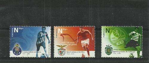 Portugal 100th Anniversary of Leading Sports Clubs : Porto - Benfica - Sporting