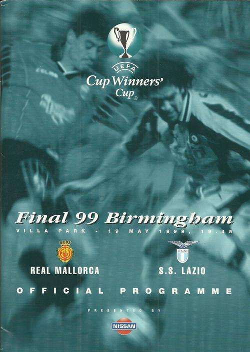 Real Mallorca v S.S. Lazio 1998/99 European Cup Winners Cup Final Match Programme