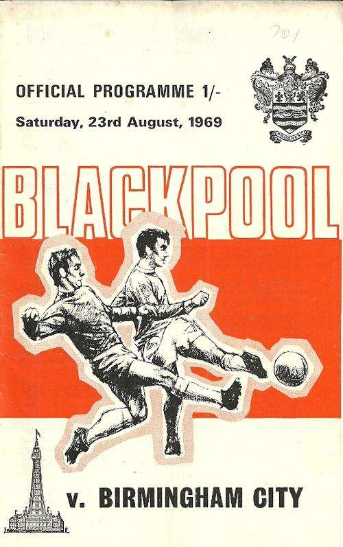 Blackpool v Birmingham City 1969/70 League Divison 2 Match Programme