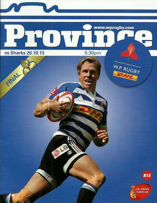 Western Province v Sharks 2013 Currie Cup Final Match Programme