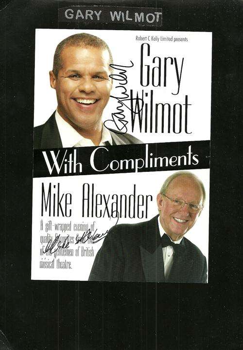 Gary Wilmot & Mike Alexander Signed Colour Concert Leaflet