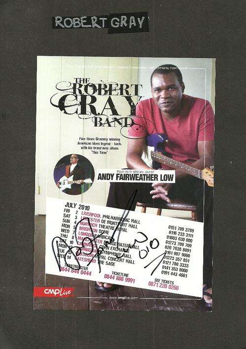 Robert Gray Signed Colour Tour Leaflet