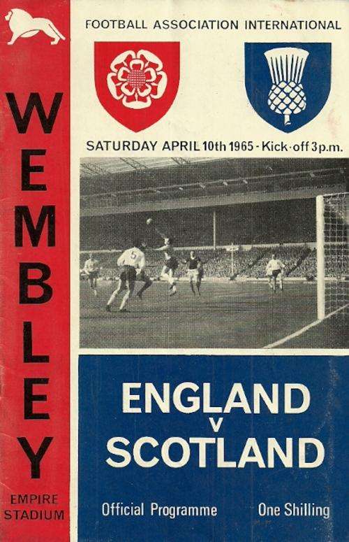 England v Scotland 1968 International Friendly Match Programme ( Rare )