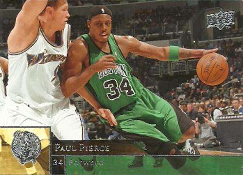 PAUL PIERCE / BOSTON CELTICS - UPPER  DECK 09/10 NBA CARD