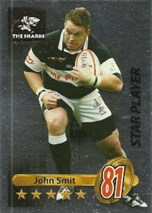JOHN SMIT - 2009 BIG BALL RUGBY COLLECTION STAR PLAYER CARD