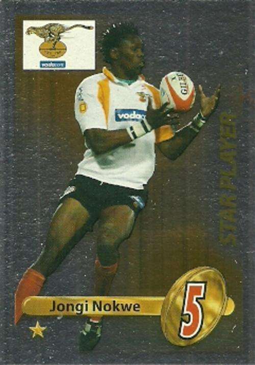 JONGI NOKWE - 2009 BIG BALL RUGBY COLLECTION STAR PLAYER CARD