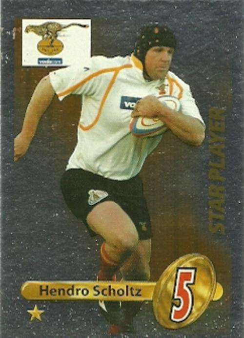 HENDRO SCHOLTZ - 2009 BIG BALL RUGBY COLLECTION STAR PLAYER CARD