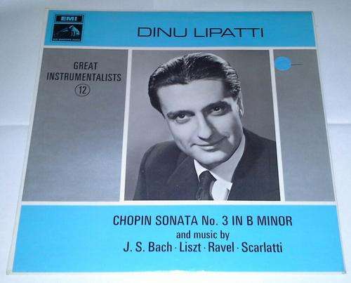 Dinu Lipatti - Chopin Sonata No. 3 In B Minor LP Vinyl Record