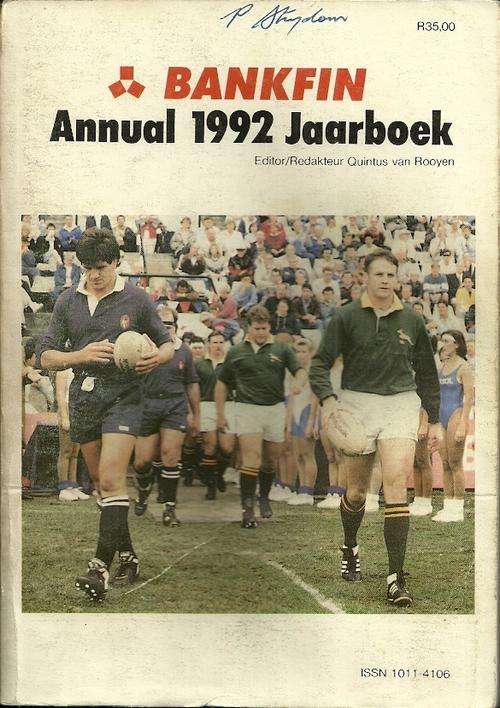 1992 SA Rugby Annual Book