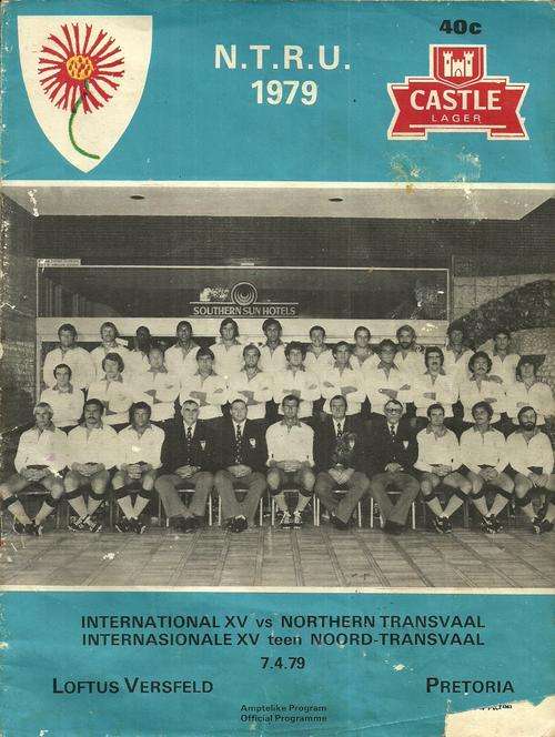 International XV v Northern Transvaal 1979 Match Programme