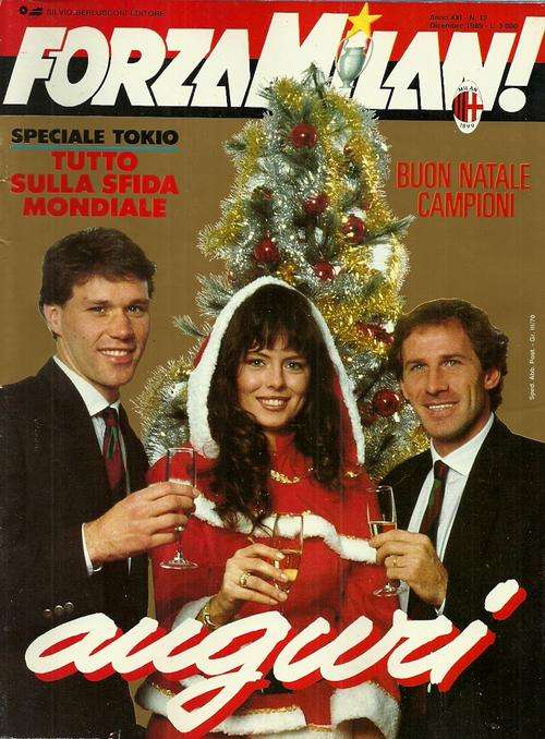 AC Milan v Atletico Nacional ( Colombia ) 1989 World Club Cup Final Match Magazine