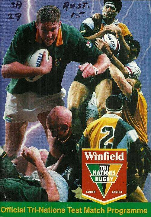 South Africa v Australia 1998 Tri Nations Match Programme