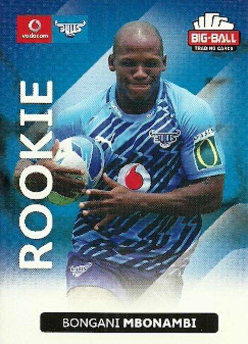 BONGANI MBONAMBI - 2012 BIG BALL RUGBY ROOKIE CARD 014