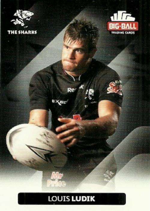 LOUIS LUDIK - 2012 BIG BALL RUGBY BASE CARD 228