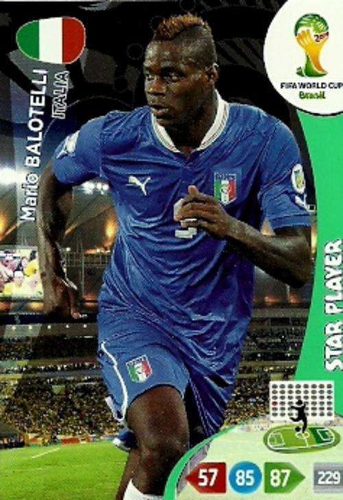 MARIO BALOTELLII - 2014 WORLD CUP ADRENALYN XL STAR PLAYER CARD