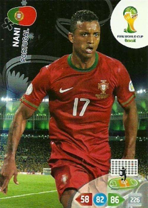 NANI - 2014 WORLD CUP ADRENALYN XL BASE CARD