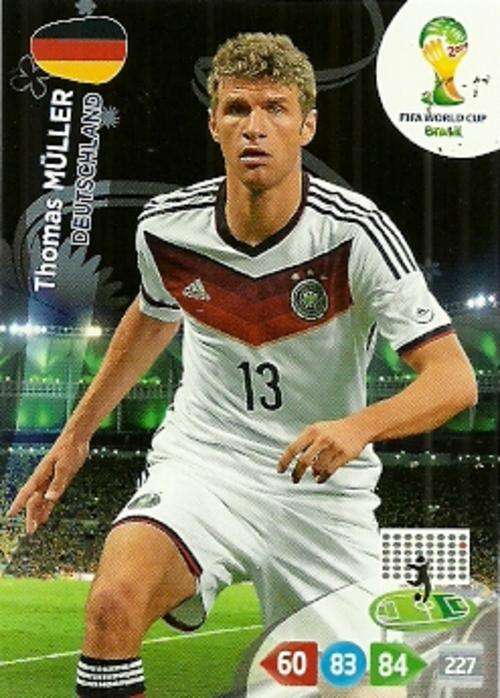 THOMAS MULLER - 2014 WORLD CUP ADRENALYN XL BASE CARD