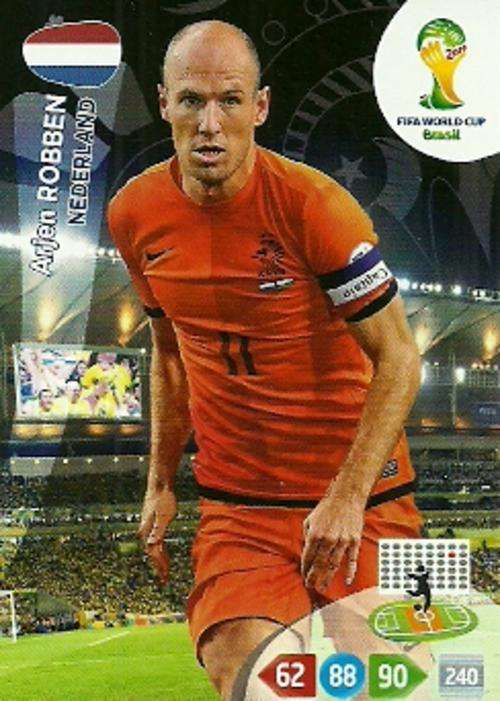 ARJEN ROBBEN - 2014 WORLD CUP ADRENALYN XL BASE CARD