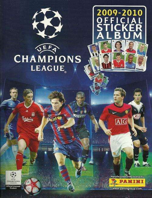 2009/10 UEFA CHAMPIONS LEAGUE - PANINI COMPLETE STICKER ALBUM