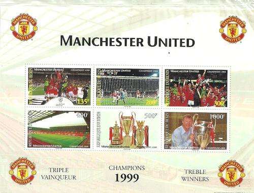 Manchester United Treble Winners 1998/99 Stamp Sheet