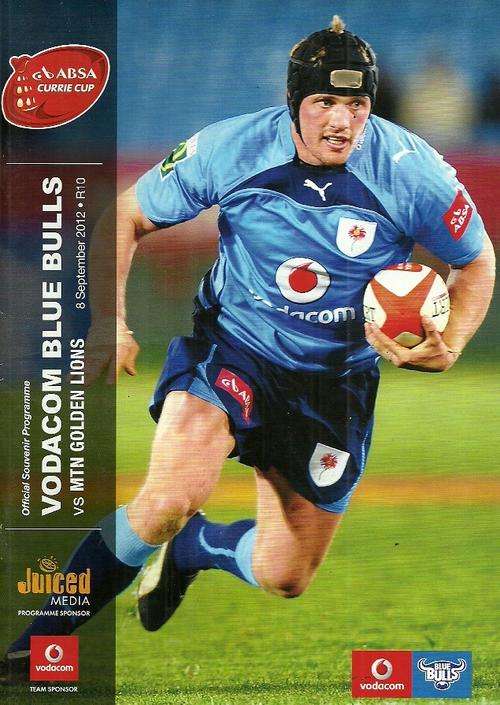 Blue Bulls v Lions 2012 Currie Cup Match Programme