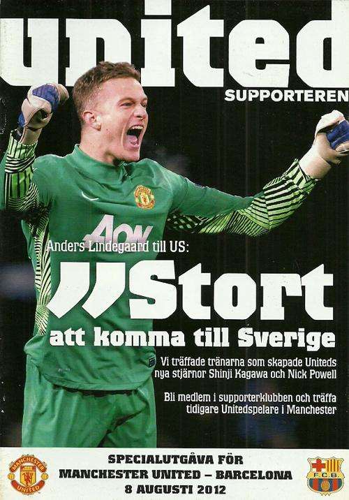 FC Barcelona v Manchester United 2012 Pre Season Friendly Match Programme