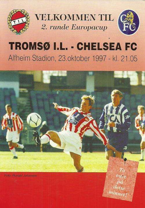 Tromso I.L. ( Norway ) v Chelsea 1997/98 UEFA CWC 2nd Rnd, 1st Leg Match Programme