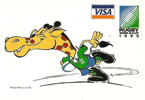 Ruggles The Mascot - 1995 Rugby World Cup Official Postcard