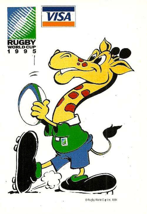 Ruggles The Mascot - 1995 Rugby World Cup Official Postcard