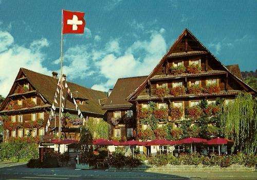 Hotel Swiss, Lucerne - Switzerland Postcard