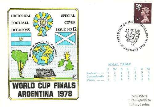 FIFA World Cup - 1978 Argentina : Scotland in World Cup FDC