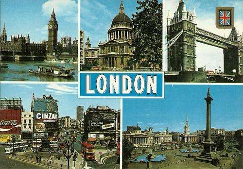 London Multi View - United Kingdom Postcard