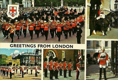 Greetings From London - United Kingdom Postcard