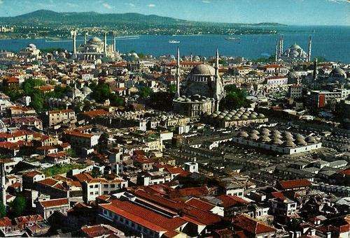 St. Sophia and The Blue Mosque. Istanbul - Turkey Postcard