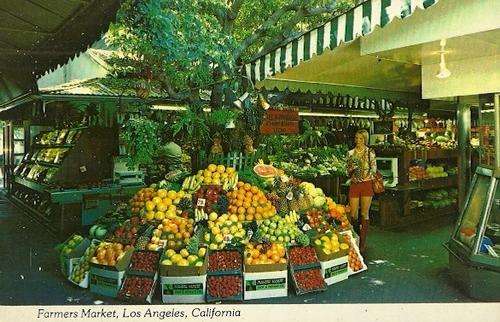 Farmers Market, Los Angeles, California - USA Postcard