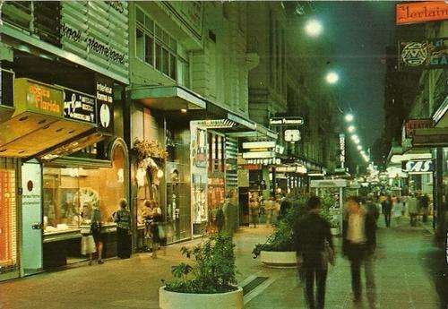 Night View of Florida Street, Buenos Aires - Argentina Postcard
