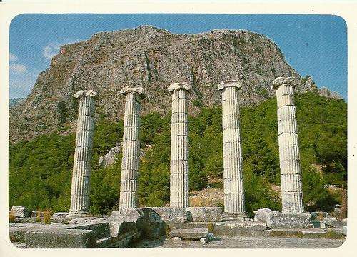 Temple Of Athena, Priene, Aydin - Turkey Postcard