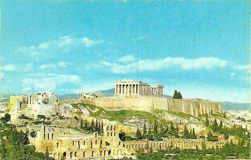 ATHENS, View of The Acropolis - Greece Postcard